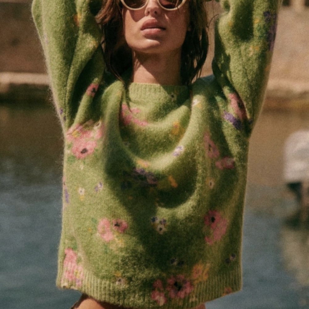 Sezane Silvia Jumper Garden - Size M